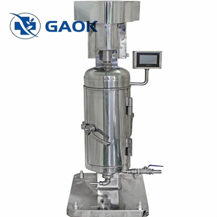 continuous tubular centrifuge